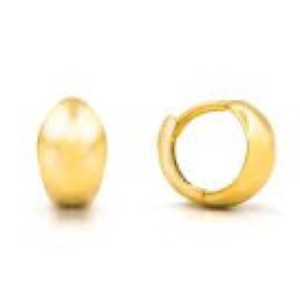 14KY 1.1G GOLD HUGGIES CONVEX MINI PLAIN 5.5MM .3" | NEW